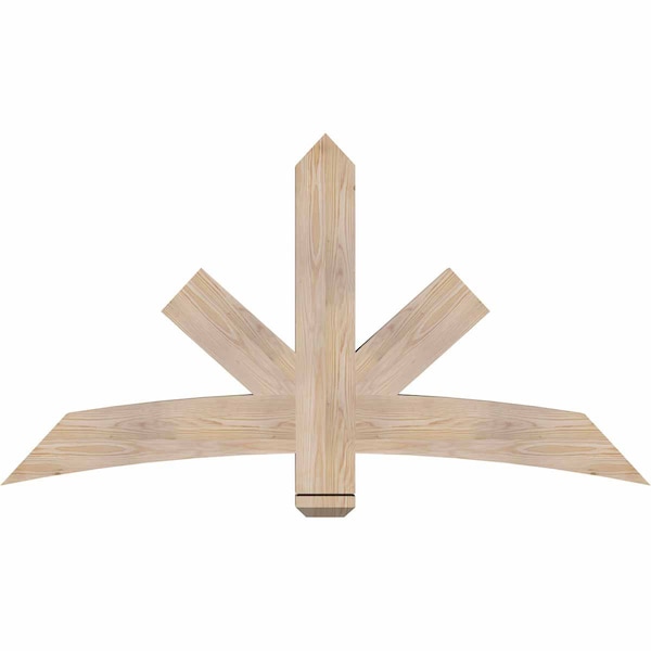 Ekena Millwork Alberta Smooth Timber Gable Bracket, Douglas Fir, 60"W x 32"H x 3 1/2"D x 5 1/2"F, 13/12 Pitch GBW060X32X0406ALB00SDF - main